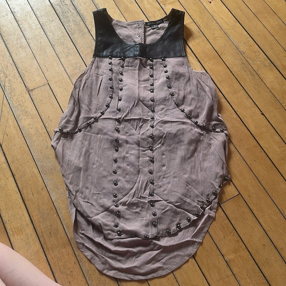 Super adorable open back slit tank for dressier occasions